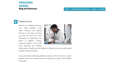 Desktop Screenshot of pediatricnurse.org